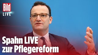 🔴 Spahn LIVE Pfleger sollen mehr verdienen  Alle Infos zur Pflegereform [upl. by Setiram222]