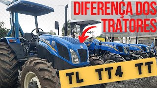 Diferenças dos tratores New Holland TL580 TT475 TT75 [upl. by Ecilef]