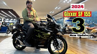 All New Suzuki Gixxer SF 155 2024 Model Price Updates Features and Detailed Review [upl. by Malloch]