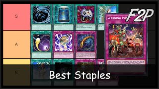 Duel Links Staple TIER LIST  Get These Tech Cards FIRST YuGiOh Duel Links [upl. by Zil]