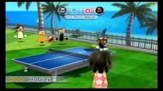 Wii Sports Resort Table Tennis vs Alex  Level 2500  110 [upl. by Fernanda]