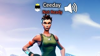 I Used a Voice Changer as Ceeday on Fortnite [upl. by Seidler447]