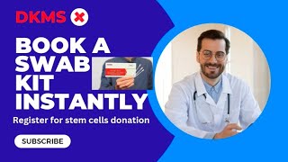 How to book a swab kit How to register for stem cell Donationstemcelltherapycancer stemcells [upl. by Haeckel70]