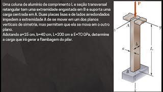 Flambagem  Exercicio 03 [upl. by Otrevire]