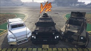 GTA 5  Durability Test Menacer vs Insurgent Nightshark [upl. by Ytineres767]