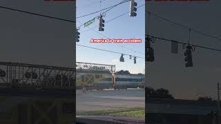 Train accident in America trending short in usa florida trending ytshortsusa ytshort ytviral [upl. by Angrist]