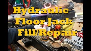 HOW TO Completely RepairRevive a Hydraulic Floor Jack [upl. by Suoivatram]