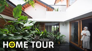 A Beautiful Tropical House With Central Courtyard Home Tour [upl. by Flosser811]