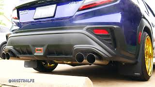 2022 WRX Remark Boso axleback  Remark non resonated midpipe Cold start  in cabin audio [upl. by Anomis]