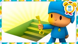 🔑 POCOYO in ENGLISH  Magic Key 91 min Full Episodes VIDEOS and CARTOONS for KIDS [upl. by Laet]