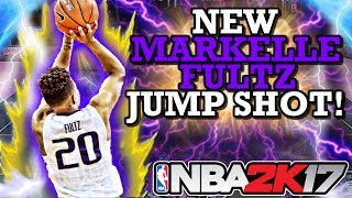 NBA 2K17  NEW MARKELLE FULTZ WET JUMP SHOT NASTY GREEN RELEASE JUMP SHOT FOR ALL ARCHETYPES [upl. by Anyah]