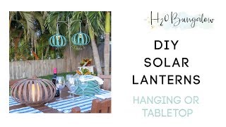 DIY Solar Hanging Lanterns From Cheap Solar Path Lights [upl. by Noguchi]