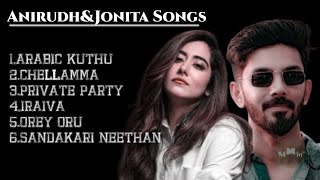 Anirudh Ravichander And Jonita Gandhi SongsTamil SongsJukeboxHalamithi HabiboChellamma Iraiva [upl. by Colwin]