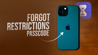 I Forgot my Content and Privacy Restrictions Passcode tutorial [upl. by Ellmyer442]