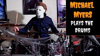 Michael Myers plays the Halloween theme song on the drums 2018 [upl. by Geddes]