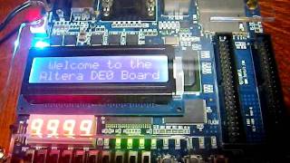 Terasic ALTERA DE0 Board DEMO [upl. by Emmuela]