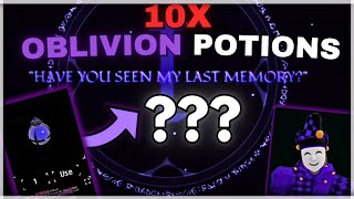 10 OBLIVION POTIONS WITH MAX LUCK FOR THE OBLIVION AURA  Sols RNG ERA 8 [upl. by Einahpad]