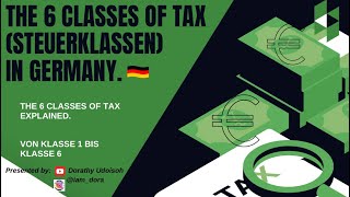 SteuerklassenTax Classes in Germany Class 3 the Best Tax Class Pays less taxes earns more [upl. by Cormack]