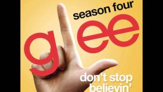 Glee  Dont Stop Believin Rachel Solo DOWNLOAD MP3LYRICS [upl. by Siravaj]