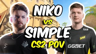 NiKo vs s1mple 2817 FACEIT Ranked Mirage Oct 17 2024  CS2 POV [upl. by Asylla]