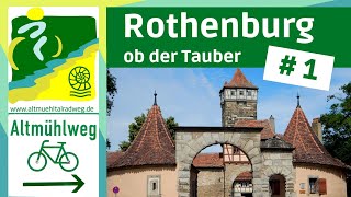 AltmühltalRadweg 1▶ Rothenburg ob der Tauber Colmberg Leutershausen  Radtouren Radreisen [upl. by Welford]