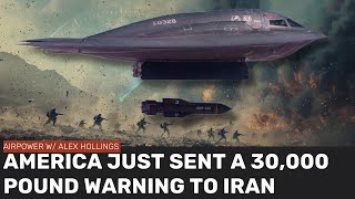 Americas stealth bomber strikes sent a 30000pound message to Iran [upl. by Othello]