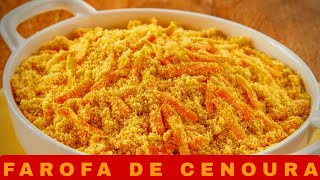 FAROFA DE CENOURA SIMPLES E FÁCIL 😋 [upl. by Ingeborg]