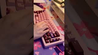 Grape orange switches from Huano keebs asmr keyboardswitches customkeyboard asmrkeyboard [upl. by Nohsid598]