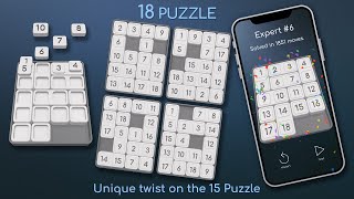 Play 18 Puzzle game an innovative sliding puzzle [upl. by Brunhild]