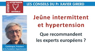 Jeûne intermittent et hypertension  Pr Xavier Girerd [upl. by Aileen]