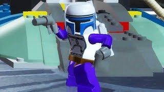 LEGO Star Wars The Complete Saga Walkthrough Part 8  Jango Fett Chase [upl. by Rebmaed]