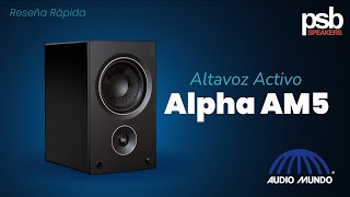 Sistema de altavoces amplificados marca PSB modelo Alpha AM5 [upl. by Durante977]