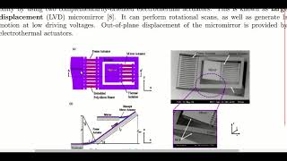 20 Years Evolution of Electrothermal MEMS Mirror for EndoOCT [upl. by Eelame]