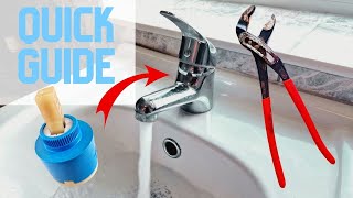 How To Replace A Single Lever Mixer Tap Cartridge in 3 Minutes [upl. by Avek781]