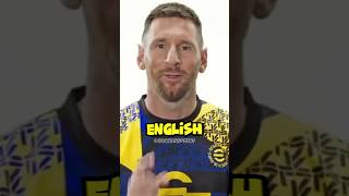 MESSI SPOKE ENGLISH FOR THE FIRST TIME 🤯 messi shorts [upl. by Yaned]