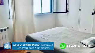 VENTA DEPARTAMENTO 3 AMB  Aguilar al 2800 Piso2° [upl. by Ylreveb562]