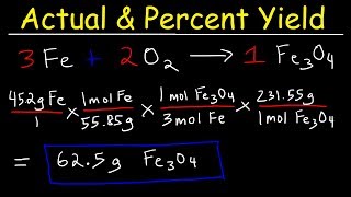 How To Calculate The Percent Yield and Theoretical Yield [upl. by Trebleht]