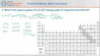 Chemistry Practice Problems Mole Calculations [upl. by Eneryc280]