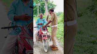 आपका जुगाड़ तो हो गया।।trafficawarenes roadsafety helmet jugaad shorts hsrp [upl. by Ecidnac621]