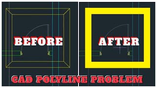 How to fix issue and problem in POLYLINE THICKNESS in CAD [upl. by Odarnoc]