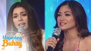 Magandang Buhay MJ and Miriam answer Miss Universe questions [upl. by Yreneh953]