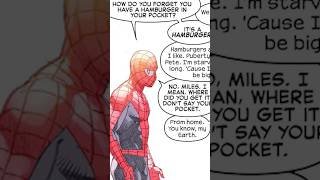 SpiderMan Reacts To Miles Pulling A Hamburger Out Of His Pants [upl. by Faustena]