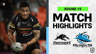 NRL Penrith Panthers v Cronulla Sharks  Match Highlights  Round 19 2022 [upl. by Fasto]