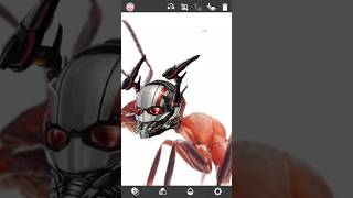 Antman  Ant  Yellowjacket  Fusion Art shots youtubeshorts [upl. by Kinemod]