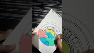 1075 day madala art indianart like indianpainting youtubeshorts drawing madalaart viral [upl. by Kcuhc]