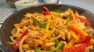 Easy Chicken Fajitas Recipe [upl. by Campball436]