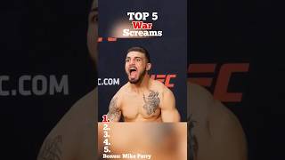 5 top war screams 😲 shorts ufc scream mma [upl. by Jolda513]