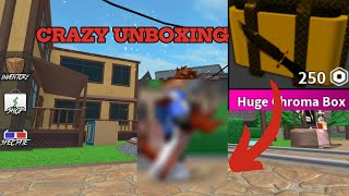 My most expensive video EVER CRAZY UNBOXING IN Chillys MM2 [upl. by Hnib330]