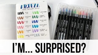 Arteza Brush Pens Review [upl. by Nelly]