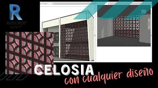 Modelar un muro de Celosia con cualquier diseño en REVIT [upl. by Smada]